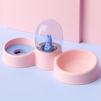 Uus armas multikas roostevabast terasest koerakauss kassikauss topeltkauss, suure mahutavusega automaatne libisemisvastane toit, veekauss Lemmikloomatarbed