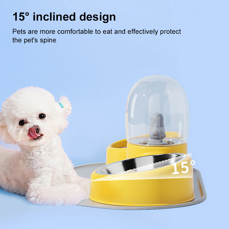 Uus armas multikas roostevabast terasest koerakauss kassikauss topeltkauss, suure mahutavusega automaatne libisemisvastane toit, veekauss Lemmikloomatarbed