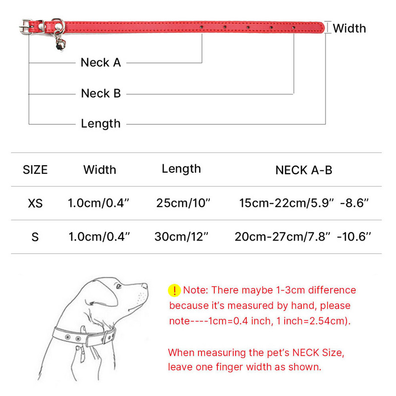 Μαλακό κολάρο γάτας από γνήσιο δέρμα με ρυθμιζόμενο λουράκι για κουτάβι για κουτάβι για κολιέ γατάκι Αξεσουάρ για γάτες Προμήθειες για κατοικίδια XS/S