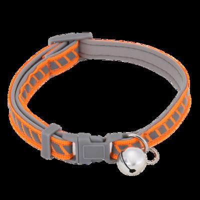 Guler pentru câini mici Produse pentru animale de companie Guler pentru pisici Colier Animale Accesorii Pudel Chihuahua Nylon Clopote reflectorizant Portocaliu Verde