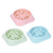 Slow Feeder Boluri pentru pisici Fun Slow Feed Interactiv Balonare Stop Puzzle Cat Bowl Healt