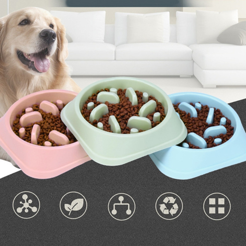 Slow Feeder Boluri pentru pisici Fun Slow Feed Interactiv Balonare Stop Puzzle Cat Bowl Healt