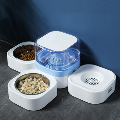 MADDEN Dogs Automatic Feeder 3 IN 1 Cat Bowls Water Fountain Indoor Kitten Feeding Drinker Χωρητικότητα φίλτρου Δοχείο τροφοδοσίας κατοικίδιων