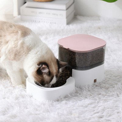 MADDEN Dogs Automatic Feeder 3 IN 1 Cat Bowls Water Fountain Indoor Kitten Feeding Drinker Χωρητικότητα φίλτρου Δοχείο τροφοδοσίας κατοικίδιων