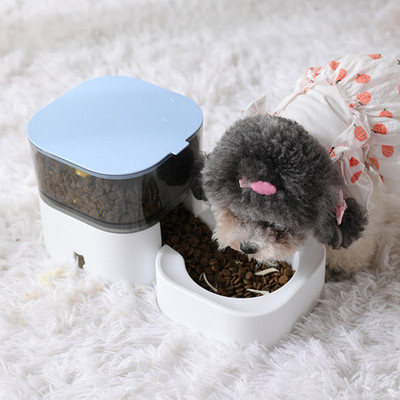 MADDEN Dogs Automatic Feeder 3 IN 1 Cat Bowls Water Fountain Indoor Kitten Feeding Drinker Χωρητικότητα φίλτρου Δοχείο τροφοδοσίας κατοικίδιων