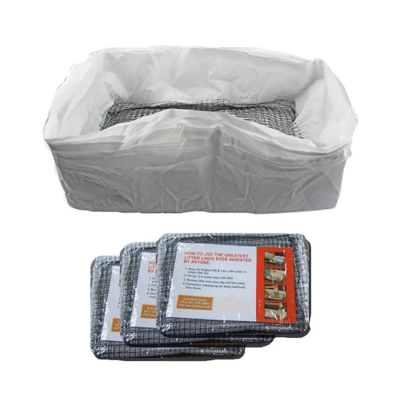 10 tk Korduvkasutatavad kasside väljaheidete filtrid käed-vabad lemmikloomade kasside väljaheidete vooderdised Elastsed kassi liivakoti filtrid lemmikloomade hügieenilised liivakasti vooderdised