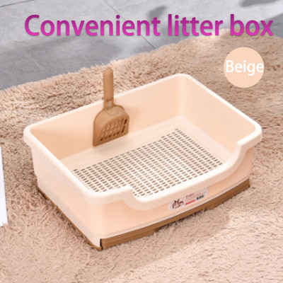 Cutie mare de gunoi pentru pisici, stil sertar, anti-stropire, așternut pentru pisici, kit de antrenament pentru toaletă, tavă pentru oală, tigaie, produse pentru animale de companie ușor de curățat