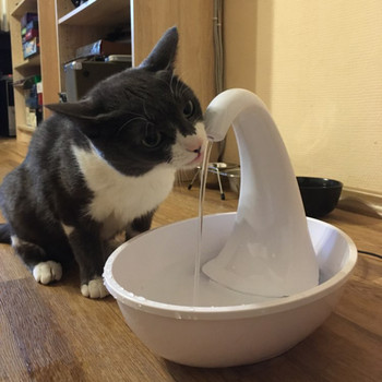 Ποτό μπολ για κατοικίδια κατοικίδιο Αυτόματο Swan Pet Cat Water Dispenser Ηλεκτρικός διανομέας νερού Τροφοδοσία με ροή νερού για σκύλο γάτας