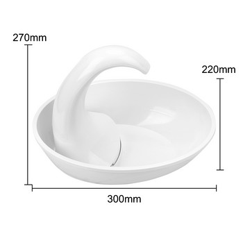 Pet Cat Drinking Bowl Automatic Swan Pet Cat Water Dispenser Electric Water Dispenser Feed Water Flowing Fountain for Cat Dog
