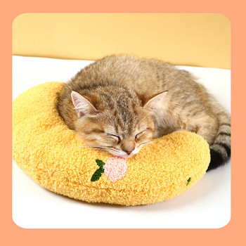 Half Donut Pillow Cat And Dog Pillow Little Pillow for Cats Half Donut Cuddler for Cats Head to Lay On Cat Pillow For Cats Indoor Joint