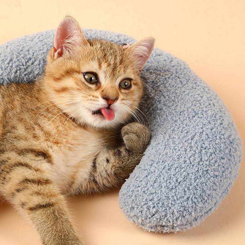 Pernă cu jumătate de gogoașă pentru pisici și câini