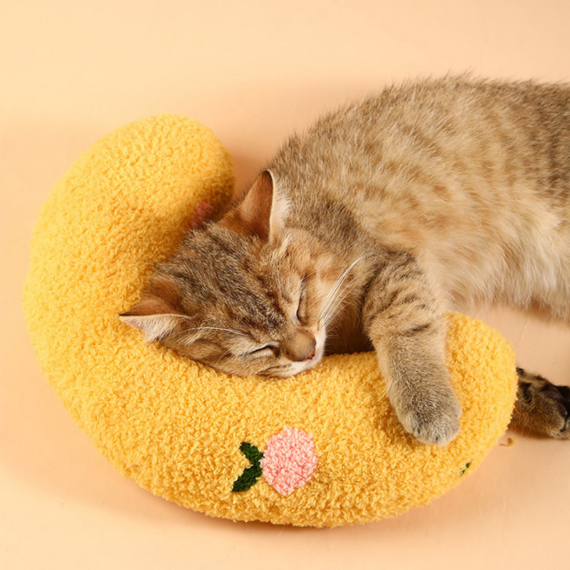 Pernă cu jumătate de gogoașă pentru pisici și câini