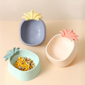 Lemmikkasside toitmiskauss Armsa ananassi kujuga plastist ühe kausiga libisemiskindel Vastupidav veekauss Väikese koera kassi toitmistarbed