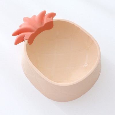 Lemmikkasside toitmiskauss Armsa ananassi kujuga plastist ühe kausiga libisemiskindel Vastupidav veekauss Väikese koera kassi toitmistarbed