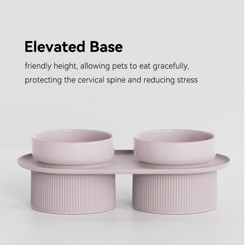 Cat Ceramic Bowl Dogs Διπλοί τροφοδότες νερού με βάση Nordic Pet Eleved Drinking Bowls Αξεσουάρ τροφών για γάτες