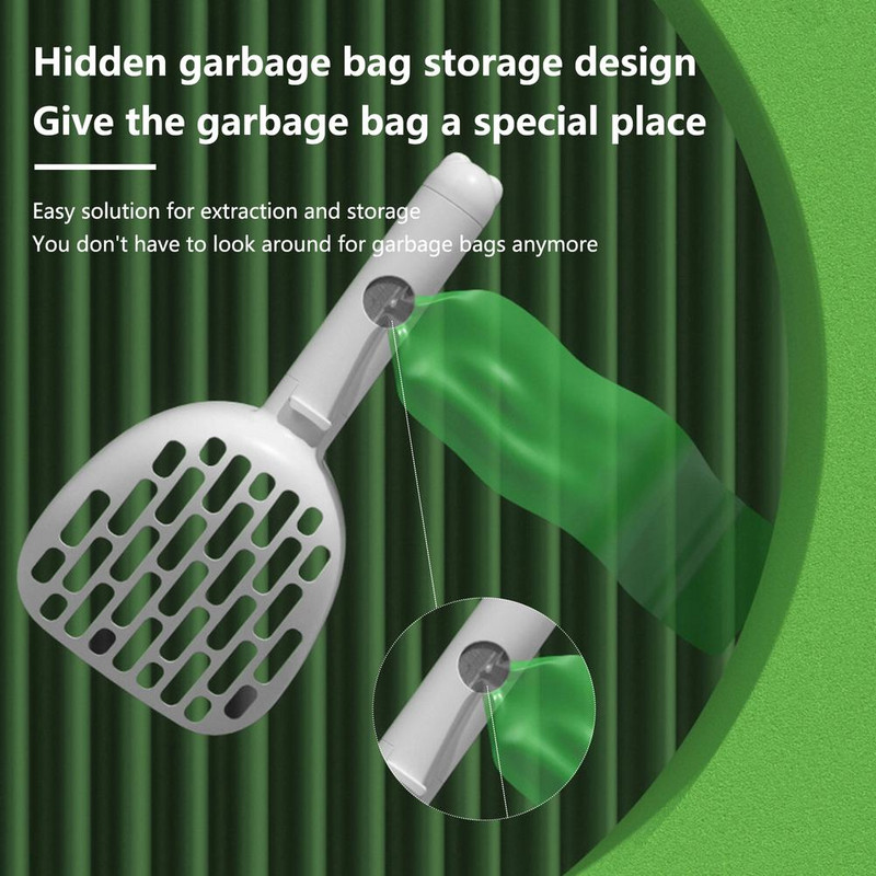 Φτυάρι απορριμμάτων για σκύλους Πολυλειτουργική σέσουλα απορριμμάτων γατών βαθιάς μεγάλης χωρητικότητας με θήκη, προμήθειες καθαρισμού κατοικίδιων