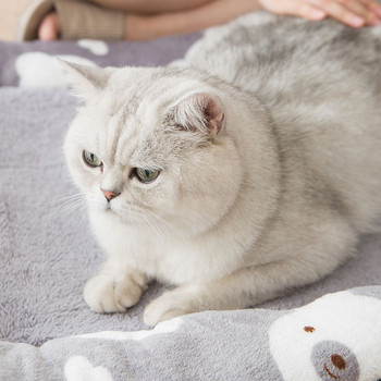 Μαλακό φανελένιο κρεβατάκι για κατοικίδια Χειμερινό χοντρό ζεστό άνετο μαξιλάρι για γάτα Κουτάβι μαξιλάρι ύπνου Μικρά μεσαία μεγάλα σκυλιά