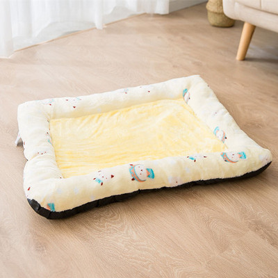 Μαλακό φανελένιο κρεβατάκι για κατοικίδια Χειμερινό χοντρό ζεστό άνετο μαξιλάρι για γάτα Κουτάβι μαξιλάρι ύπνου Μικρά μεσαία μεγάλα σκυλιά