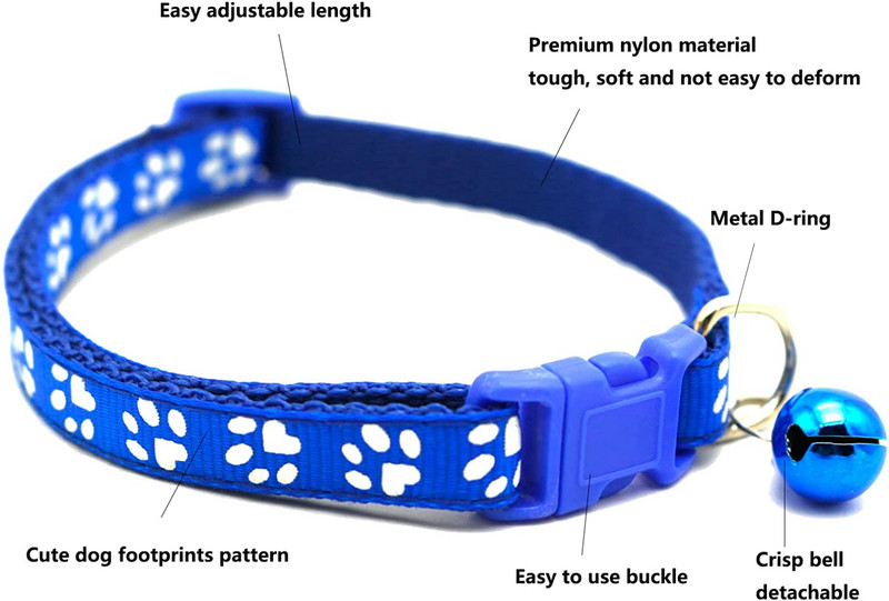 1 buc. guler colorat drăguț cu clopoței, cataramă reglabilă, guler pentru pisici, accesorii pentru animale de companie, guler personalizat pentru pisoi, accesoriu pentru câini mici