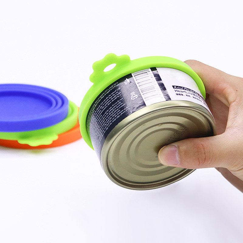 Κονσερβοποιημένο καπάκι σιλικόνης Σφραγισμένοι τροφοδότες Καπάκι δοχείων φαγητού για κουτάβι σκύλος αποθήκευσης γάτας Επάνω καπάκι Επαναχρησιμοποιήσιμο κάλυμμα καπάκι Υγεία για κατοικίδια καθημερινές προμήθειες
