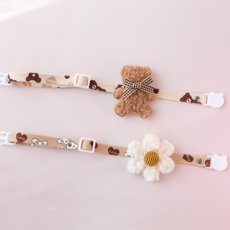 Design original bumbac pisică guler câine urs/floră papion de înaltă calitate reglabil pentru animale de companie colier pisicuță drăguț puț foto guler