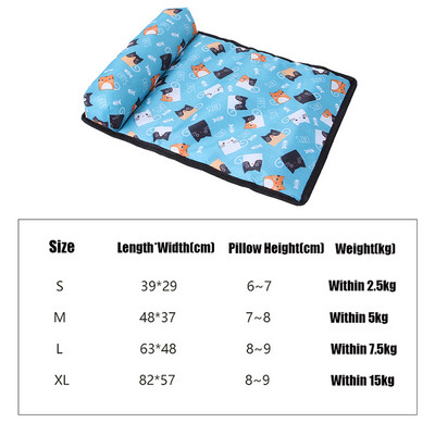 Covoraș moale pentru răcire de vară pentru câine de companie, pătură pentru câine, pisică, pătură respirabilă, canapea, pernă, excursie portabilă, covoraș de dormit, pat pentru animale de companie