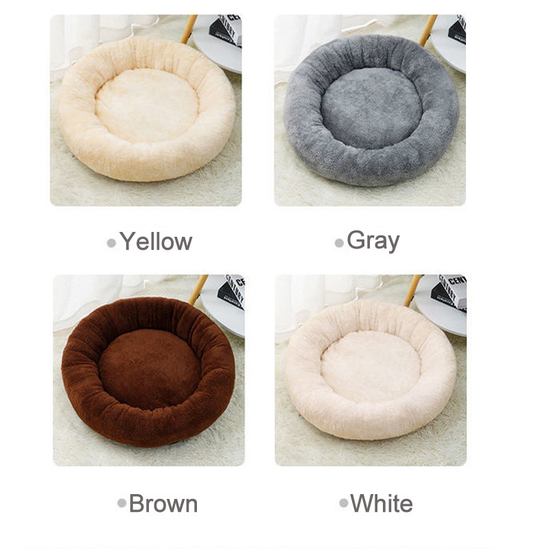 Pat anti-stres pentru câini, super moale, lung, covoraș de pluș, cald, drăguț, ușoară, canisa, coș de dormit pentru animale de companie, rotund, pufos, confortabil, pentru pisică.