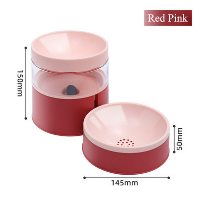 Pisică Câine Hrănire automată Bol de băut Hrănitor de apă Hrănitor pentru gât Adăpator anti-alunecare 2 în 1 Cățeluș Pisicuță Articole pentru animale de companie Nou