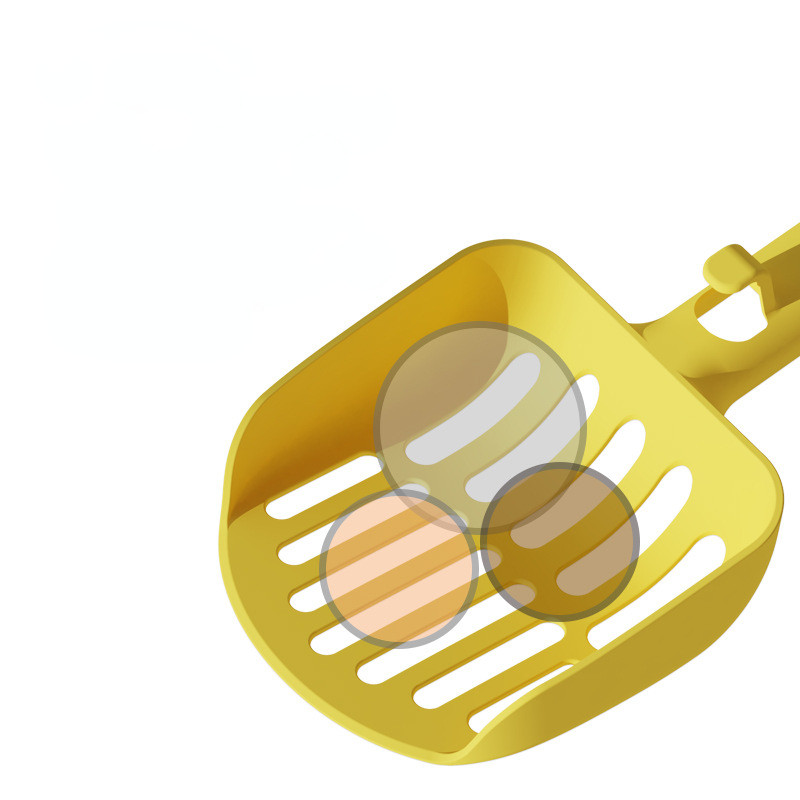 4 χρώματα Μεγάλη σέσουλα απορριμμάτων γάτας Πλαστική μακριά λαβή κατοικίδια απορρίμματα γατών Άμμος φτυάρι σκυλιά Pooper Scoopers Εργαλείο καθαρισμού Προμήθειες για κατοικίδια