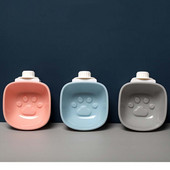 Pet Dog Cat Slow Feeder Κρεμαστό μπολ τροφοδότης δοσομετρητής πλαστικό αντιολισθητικό μπορεί να στερεωθεί στο κλουβί για κουτάβια γάτες σκύλους κατοικίδια Προϊόν