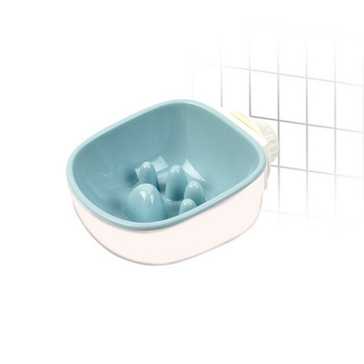 Pet Dog Cat Slow Feeder Κρεμαστό μπολ τροφοδότης δοσομετρητής πλαστικό αντιολισθητικό μπορεί να στερεωθεί στο κλουβί για κουτάβια γάτες σκύλους κατοικίδια Προϊόν