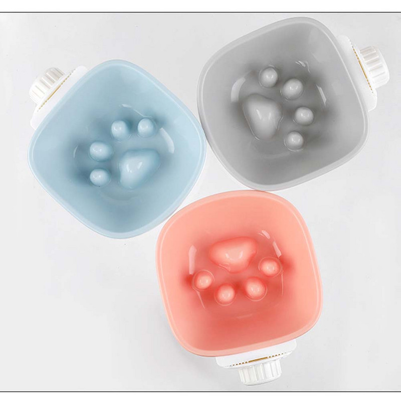 Pet Dog Cat Slow Feeder Κρεμαστό μπολ τροφοδότης δοσομετρητής πλαστικό αντιολισθητικό μπορεί να στερεωθεί στο κλουβί για κουτάβια γάτες σκύλους κατοικίδια Προϊόν