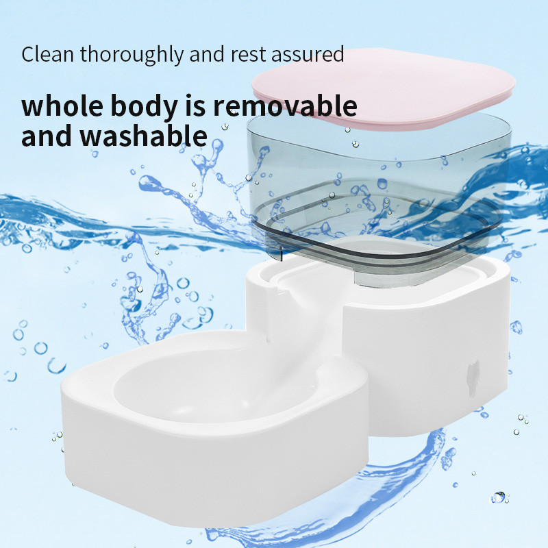 MADDEN Cat automata etető takarmány- és tálak tárolására Macska szökőkút Kutya itató Beltéri vízadagoló Cat Auto Pet Bowl számára