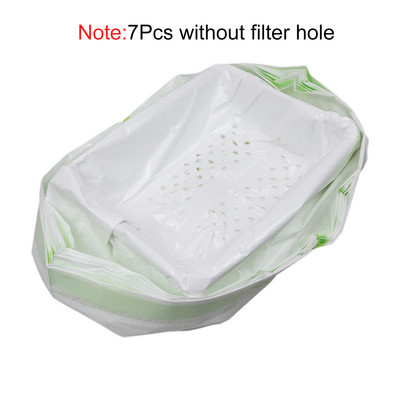 Vreća za mačji pijesak, 7kom/set, zadebljana vrećica za pijesak za lijene ljubimce s rupom za filter, uzica velikog kapaciteta, vreća za mačji izmet, sredstva za čišćenje kućnih ljubimaca