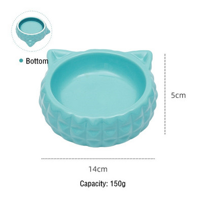 Keraamiline kassi koerte kauss Lemmikloomatoidu veesöötja, mitte lekkida Kassid Väikesed koerad Jooginõude söötja Kassi koera toitmistarbed Koera tarvikud