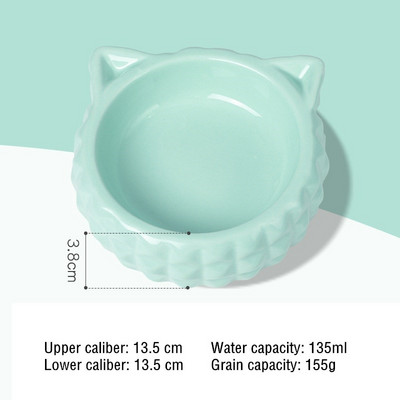 Keraamiline kassi koerte kauss Lemmikloomatoidu veesöötja, mitte lekkida Kassid Väikesed koerad Jooginõude söötja Kassi koera toitmistarbed Koera tarvikud