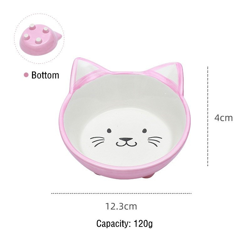 Keraamiline kassi koerte kauss Lemmikloomatoidu veesöötja, mitte lekkida Kassid Väikesed koerad Jooginõude söötja Kassi koera toitmistarbed Koera tarvikud