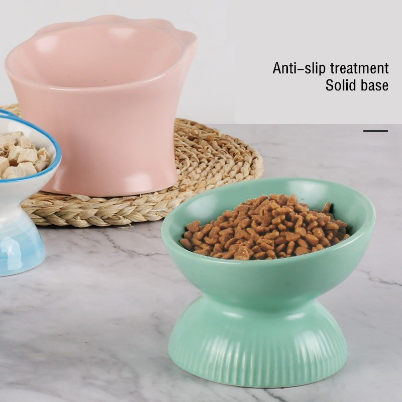Uzdignute zdjelice za mačju hranu Nagnuta povišena posuda za hranu i vodu za kućne ljubimce za mačke s ravnim licem i male pse Hranilica za kućne ljubimce Potrepštine za mačke