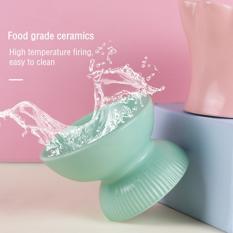 Uzdignute zdjelice za mačju hranu Nagnuta povišena posuda za hranu i vodu za kućne ljubimce za mačke s ravnim licem i male pse Hranilica za kućne ljubimce Potrepštine za mačke