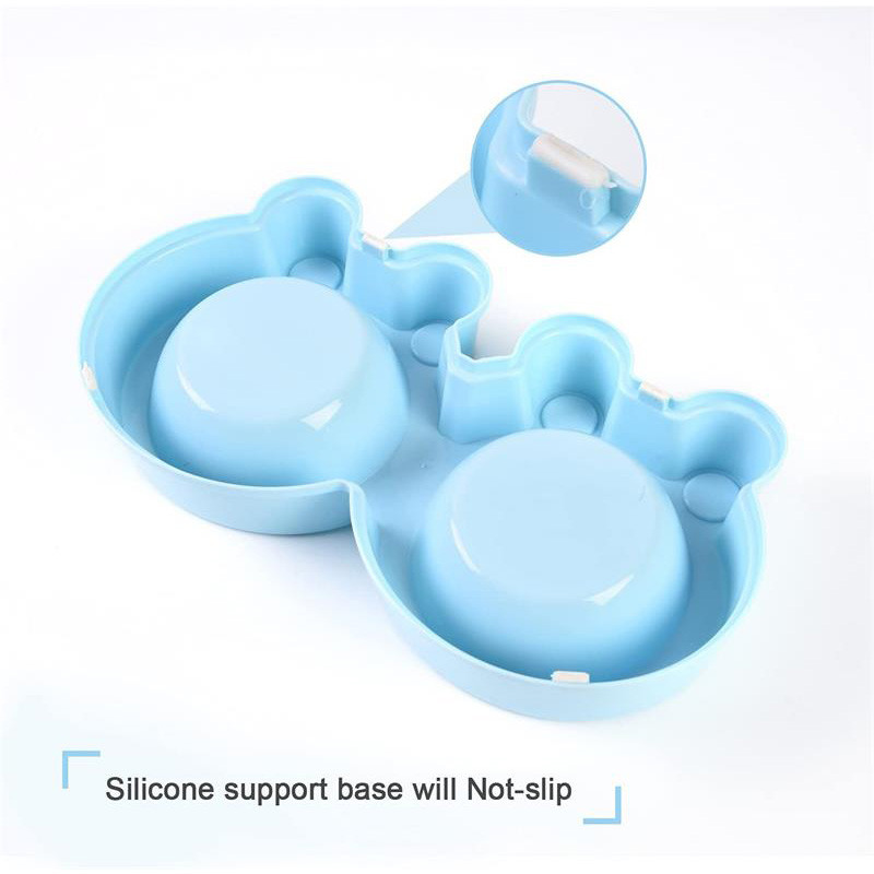 Kahekordse koera kassi kausid roostevabast terasest lemmikloomade söötja veekausid libisemiskindlad lemmikloomatoidu joomine koerte toitmiseks kasside jäneste lemmikloomatarbed