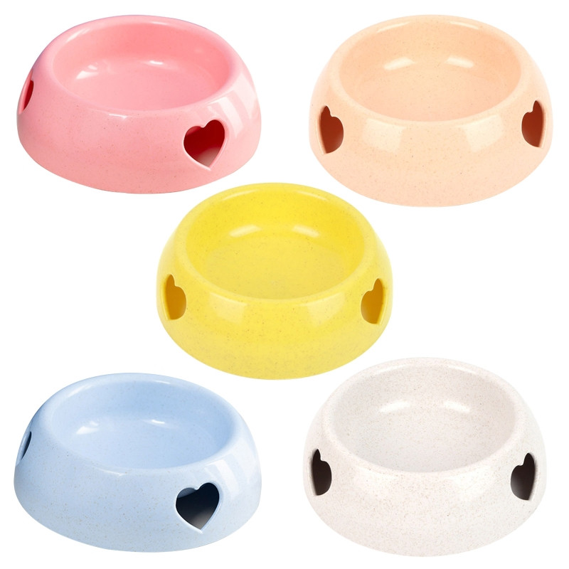 Boluri pentru hrănire pentru câini Bol de hrănire din plastic de 5 inci pentru hrană cu apă Vase de mâncare sigure și durabilă Stație de hrănire pentru pisici, cățeluși, animale mici, multicolor