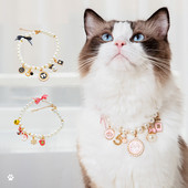 Animal de companie Guler de perle Colier cu arc prințesă pentru câine Bijuterii pentru pisici Guler drăguț Accesorii pentru cățeluș Lanț pentru câini Chihuahua Lucruri de bijuterii de nuntă