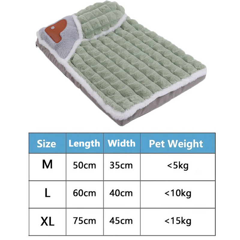 Πατάκι κρεβατιού για κατοικίδια γάτας Πολυτελές μαλακό με αφαιρούμενο σωματίδιο μασάζ σπιτάκι για γάτες εσωτερικού χώρου Άνεση ύπνου Προστασία λαιμού Σπίτι κρεβατιού γάτας