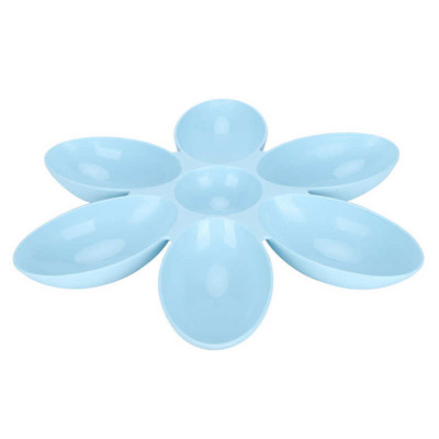 6 πλέγματα Μπολ για γάτες σε σχήμα πετάλου Πλαστικό μπολ τροφοδοσίας κατοικίδιων Κατηγορία τροφίμων Διανομέας τροφής για γάτες