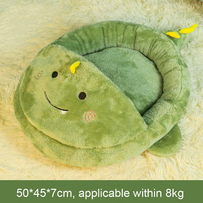 Slatke životinje Kućni ljubimac Mačka Prostirka za krevet Mekani baršun Antistatik Zima Topla udobnost Dinosaur Mačka Pećinski pas Jastuk za kauč Napola pokriveno gnijezdo za kućne ljubimce