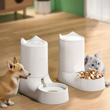 Автоматична поилка Хранилка за храна Диспенсер за вода Автоматични хранилки Гравитационно хранене за малки средни и големи котки Кучета