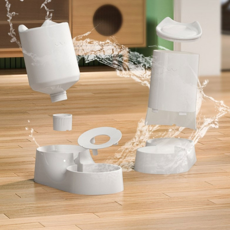 Adăpator automat Hrănitor de hrană Distribuitor de apă Hrănitori automate Hrănire gravitațională pentru câini mici, medii și mari