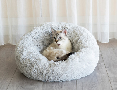 Câine, pisică, pat pentru animale de companie, canisa rotundă, iarnă caldă, sac de dormit, pat moale pentru animale de companie, pernă pentru cățeluș, covoraș pentru pisici