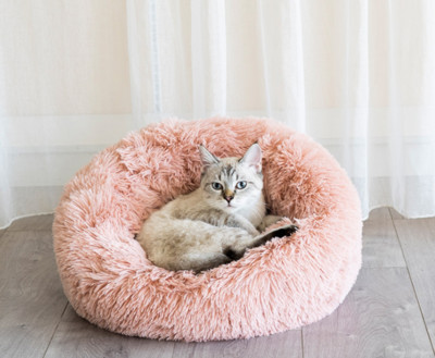 Câine, pisică, pat pentru animale de companie, canisa rotundă, iarnă caldă, sac de dormit, pat moale pentru animale de companie, pernă pentru cățeluș, covoraș pentru pisici