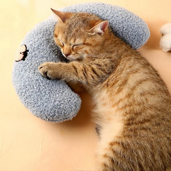 Half Donut Cat Pillows Μαλακό μαξιλάρι κρεβατιού με μαξιλάρι για γάτας Μαλακό μαξιλάρι για κατοικίδια για γάτα Super ανθεκτικό ύφασμα για προμήθειες για κατοικίδια